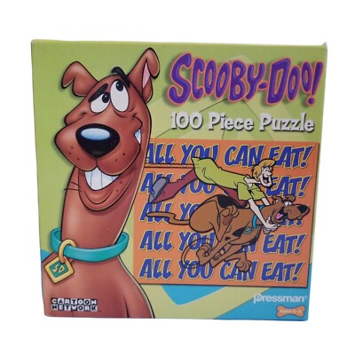 SCOOBY- DOO 100 piece Puzzle All You Can Eat 2006 #10112 Pressman New Sealed
