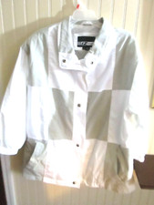 # Iz Sport Ladies Light Weight Jacket Size 14/16 / Tan / White