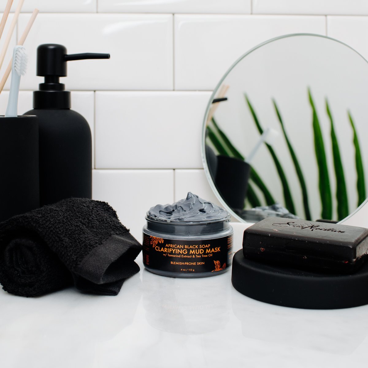 Black Skin Treatment Mask 4 Ounce Clarifies and Soothes Blemish Prone Skin