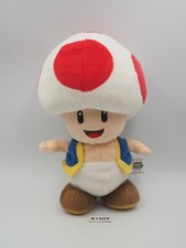 Super Mario Bros B1009 Toad Kinopio Sanei Plush 8" Stuffed Toy Doll Japan