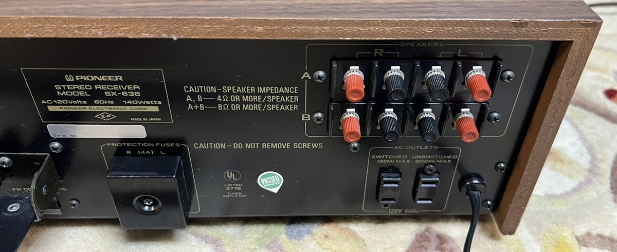 Pioneer SX-636 AM/FM Stereo Receiver . Very Good Condition Pioneer SX-636 AM/FM Stereo Receiver . Very Good Condition