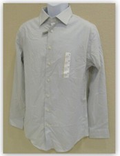 GRAY Dress Shirt Button down Collared L/S STANDARD Fit Wicking Non-Iron Stretch
