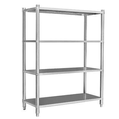 Edelstahlregal Gastro Schwerlastregal Edelstahl Regal Küchenregal 120x50x155cm