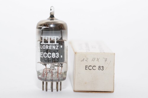 MIL spec Vintage ITT Lorenz ECC83 / ECC 83 / 12AX7 Röhre, Audio Preamp Tube, NOS - Picture 2 of 7