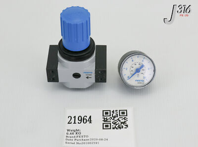 オーダー専用 21964 FESTO REGULATOR VALVE W/ MANOMETER PRESSURE GAUGE (NEW) LR-1