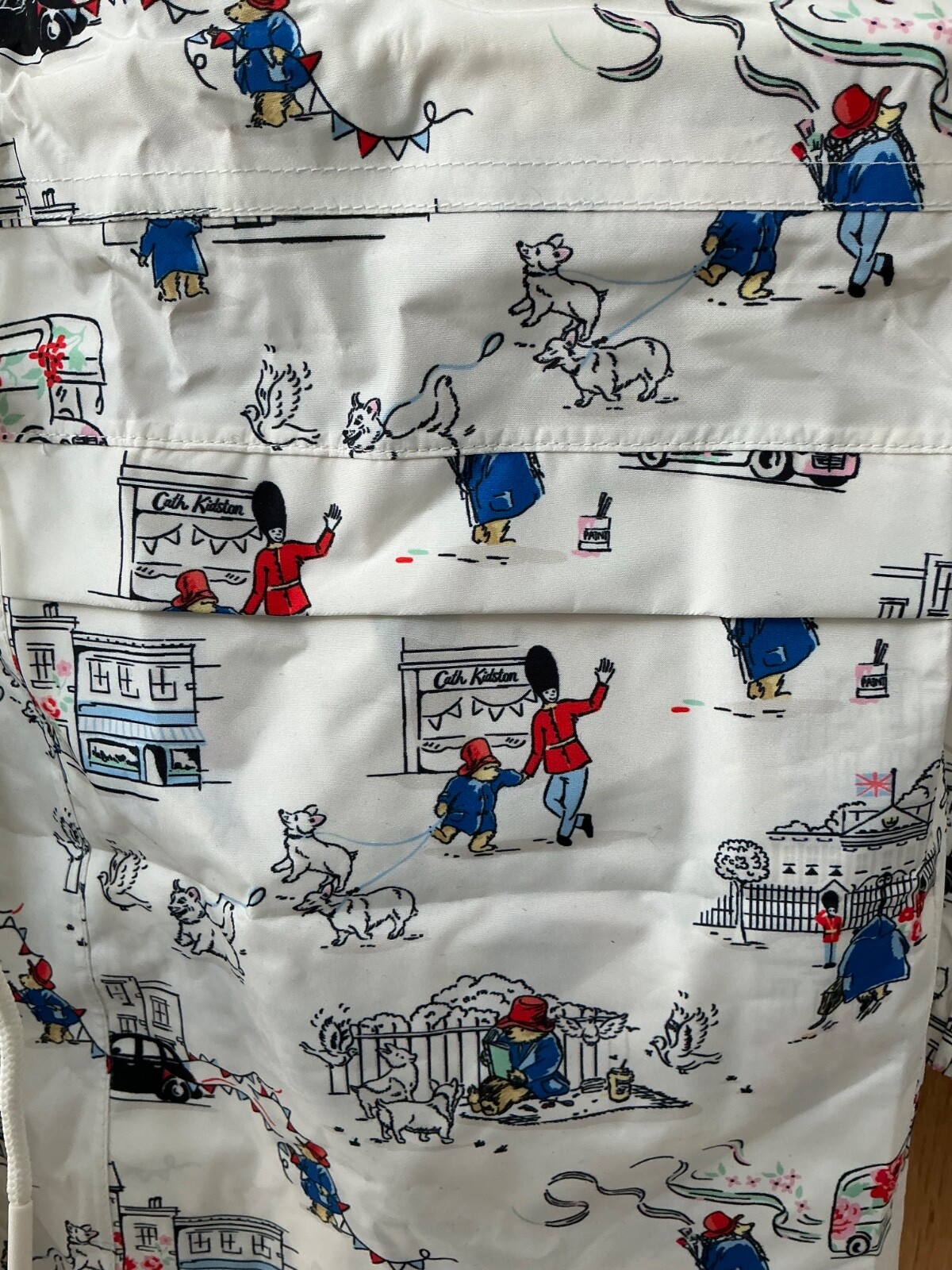BNWT Next Cath Kidston Paddington Goes To London Print Raincoat/Jacket-XS image 3
