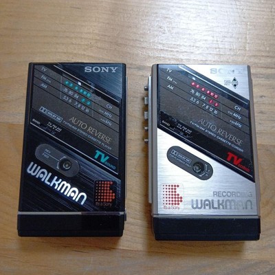 SONY WALKMAN WM-F101 WM-102 set used stereo cassette players