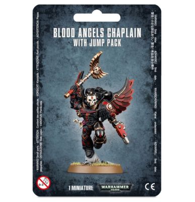Blood Angels Chaplain with Jump Pack Space Marines Warhammer 40K NIB Blister
