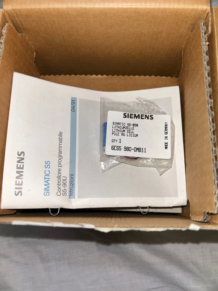 PLC S5 Siemens 6ES5090-8MA51 - NUOVO - Confezione aperta per prova didattica - Immagine 3 di 4