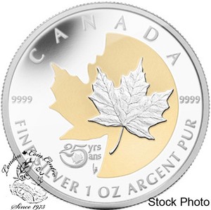 Canada 13 5 25th Anniversary Of The 5 Silver Maple Leaf Coin Ebay