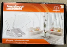 Amazboost Cell Phone Booster Home Business Up To 2500 SQ FT Cell Signal A1-S2