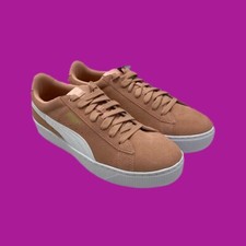 Puma Vikky Lace Up Platform, Gorgeous Suede, Perfect Coral, UK 7/EU 40.5/US 9.5