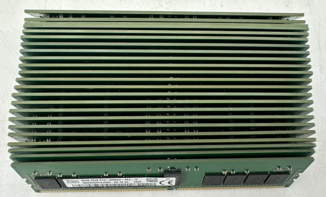 LOT OF 23 SK hynix 32GB Server RAM 2Rx8 PC4-3200AA-RE4-12 LOT OF 23 SK hynix 32GB Server RAM 2Rx8 PC4-3200AA-RE4-12