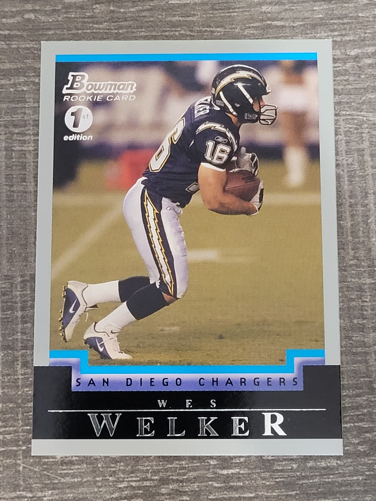 2004 Bowman 1st Edition Wes Welker #212 RC New England Patriots Rookie