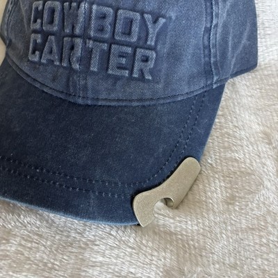 Rare Beyoncé Cowboy Carter Official Tour Merch – Denim Cap w/ Bottle Opener Brim Beyonce Cowboy Carter Of ficial Tour Merch Denim Cap with  main image 3