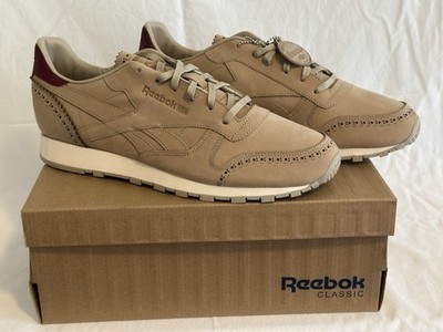 Reebok Classic Leather Lux Horween Sand Stone Sz 10.5  AQ9963