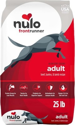 Frontrunner Dry Dog Food Adult High-Protein Beef Barley & Lamb Recipe Natural