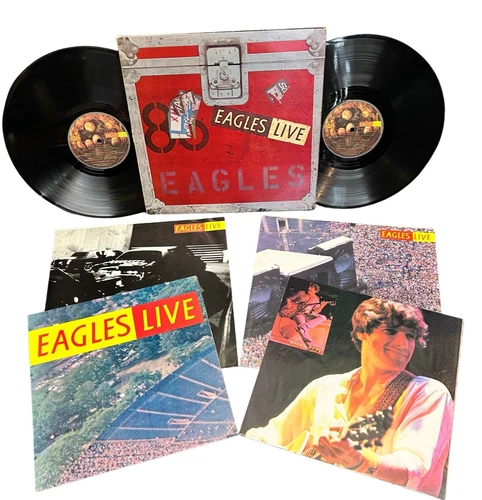 The Eagles - Eagles Live - EX/EX 1980 Pop Rock Asylum BB-705 w/ 2 POSTER'S