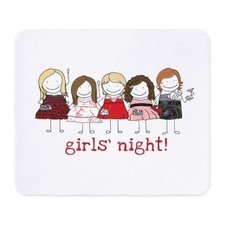 CafePress Girls' Night Non-slip Rubber Mousepad, Gaming Mouse Pad 469404529 