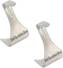 Set of 30 Silver Picture Rail Hooks, Moulding Hangers for Silver, 