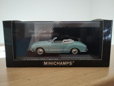 Minichamps 1/43 Volkswagen Karmann Ghia Cabriolet 1957 Pacific Blue
