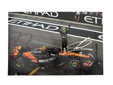 LANDO NORRIS SIGNED 14x11 Poster 2025 ABU DHABI WORLD CHAMPION EXACT PROOF