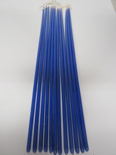 Box Of 12 Faroy 15" Taper Royal Blue Candles Free Shipping - Picture 3 of 3