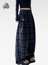 Moose Knuckles men's and women's casual pants, lazy plaid long leg pants