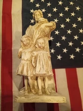 Rare Vintage Alva  Sculpture "Motherhood"  By Bessie Potter Vonnoh 17.5" tall