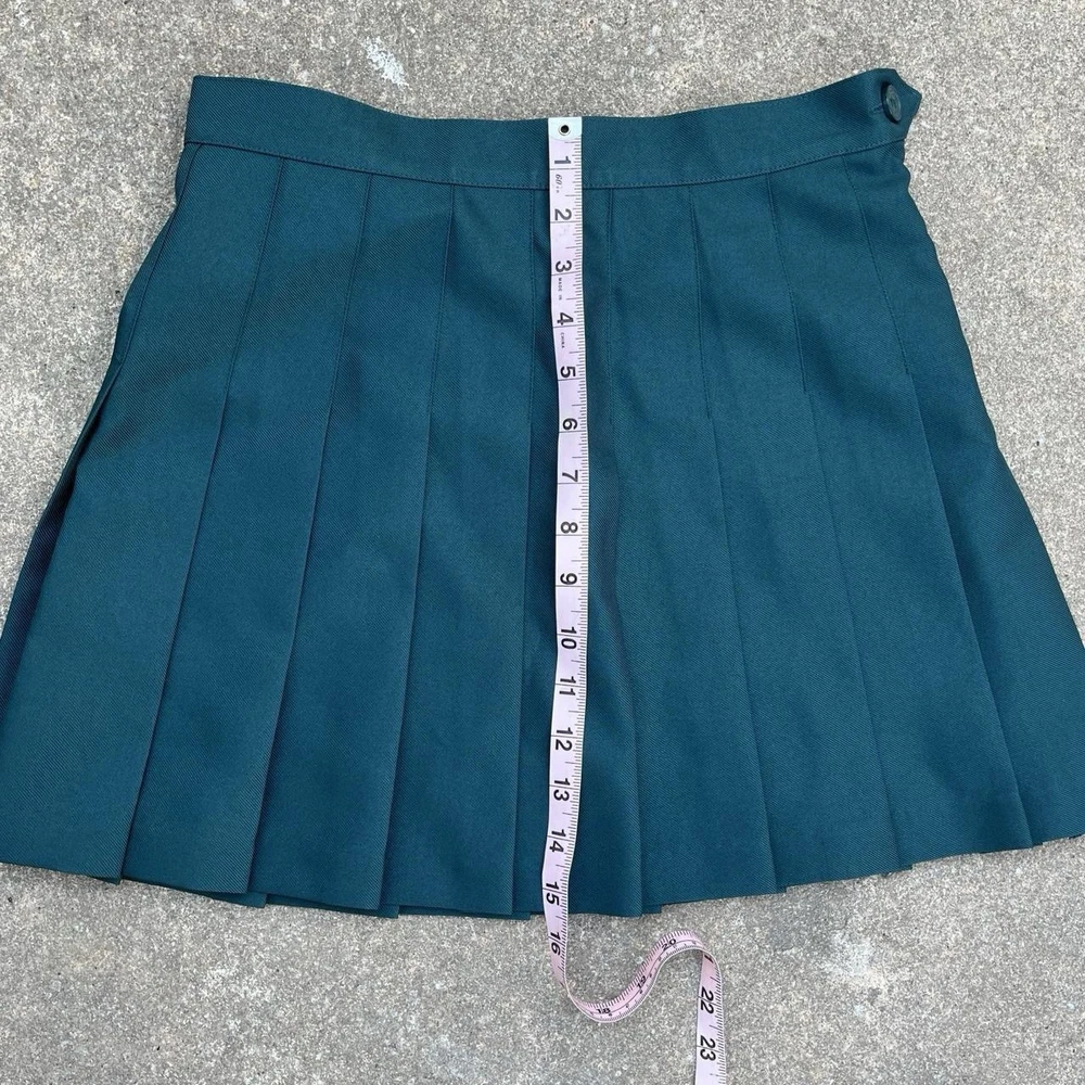American Apparel Pleated Tennis Skirt Preppy Green Indie Style
