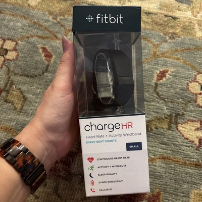 Fitbit Black SMALL Charge HR Wireless Activity Wristband Sleep Tracker