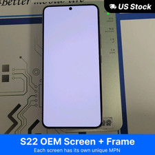 DISCOUNT Original OEM For Samsung Galaxy S22 LCD Touch Screen w/ Midframe