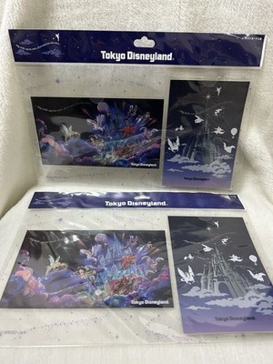 Reach Stars 2 Postkarten pro Set 2 Sets insgesamt Tokyo DisneyCinderellCastle A7