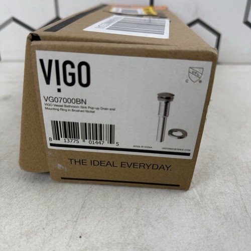 Vigo VG07000BN Nickel gebürstet 1-3/4" Pop-Up Ablaufgarnitur - Bild 2 von 2