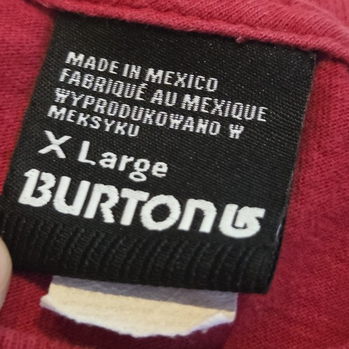 Vintage 90s Y2K Burton Snowboards Red Spellout T Shirt Size XL Old School - Picture 5 of 10