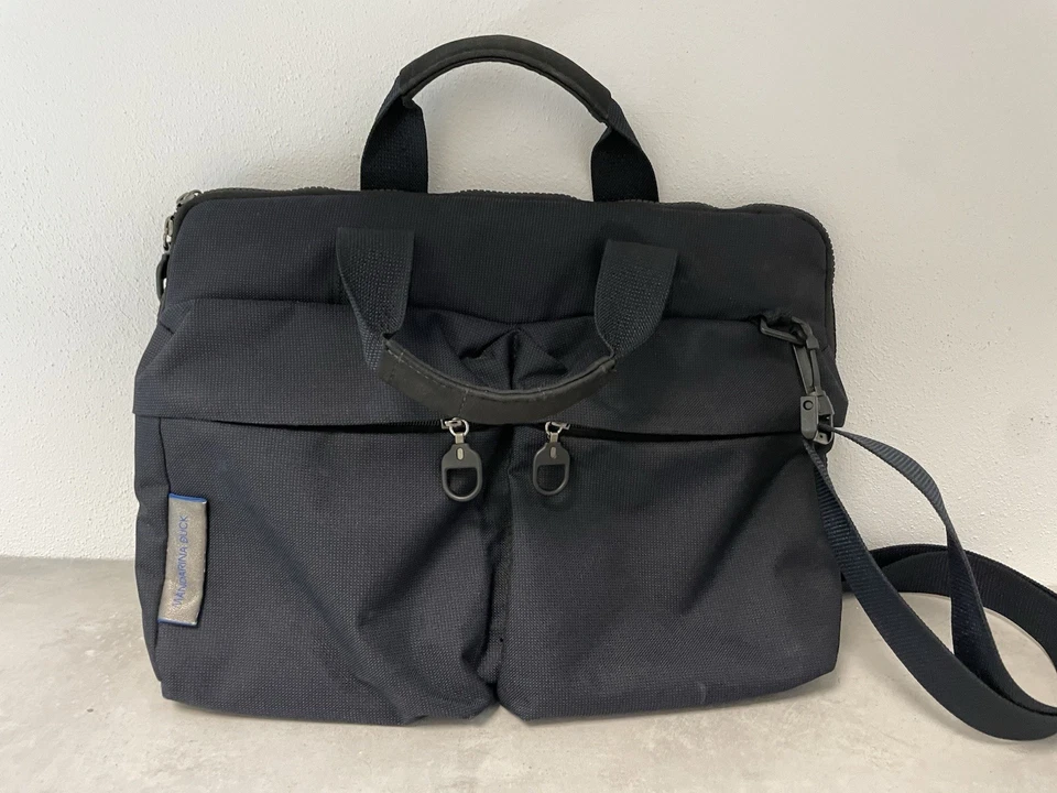 Maletín MANDARINA DUCK District bolsa portátil Black Ink negro Nero - Imagen 1 de 4