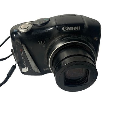 CANON POWERSHOT SX150 IS 14.1 MP DIGITAL CAMERA - LENS NOT