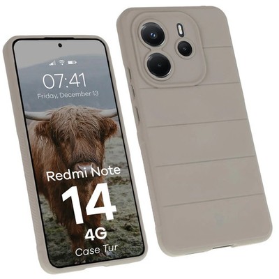 Handyhülle für Xiaomi Redmi Note 14 4G Bizon Case Cover Schutz Hülle Hellgrau