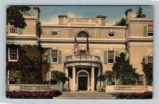 Hyde Park NY-New York, Franklin Roosevelt Home, Historic Site Vintage Postcard
