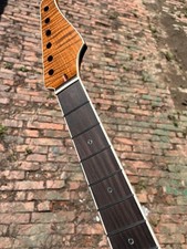 Rosewood 22fret Roasted Flame Maple electric guitar neck Suhr Binding Satin