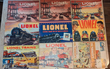 ( 9 ) LIONEL MODEL TRAINS TRAIN ASSORTED VINTAGE RETAIL CATALOGS BROCHURES lot 1