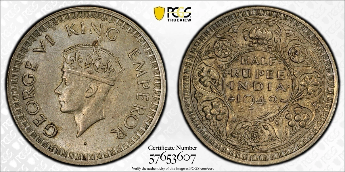 MS64 英領インド ルピー 銀貨 1862B PCGS india rupee MS64 英領インド ルピー 銀貨 1862B PCGS india rupeeの通販 by コイン