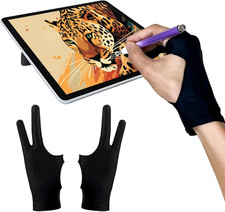 Drawing Glove Right Left Hand, Palm Rejection Digital Art Glove for Tablet Ipad,