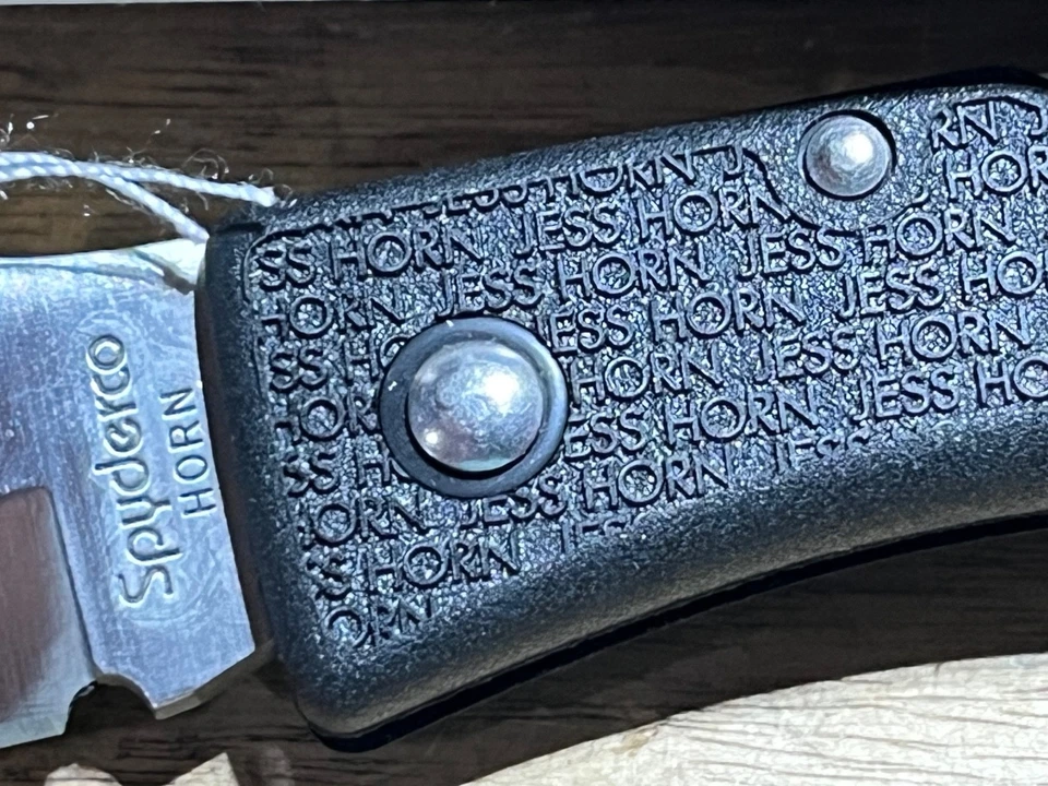 Vintage Spyderco Jess Horn knife C38PBK cir. 1990s (26875) - Image 4 of 4