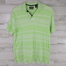 CHAPS POLO SHIRT LIGHT GREEN COLOR MEN'S SIZE MEDIUM NATURAL STRETCH 100 COTTON