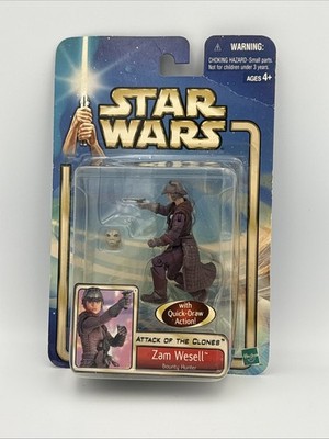 Star Wars Attack of the Clones Zam Wesell Bounty Hunter