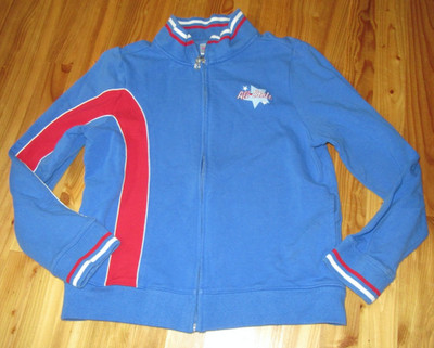 Girl Connection L Girls Royal L/S Full Zip Stretch Sweatshirt Great Preowned