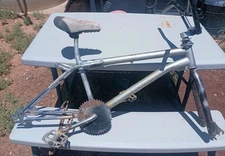  Frame And Fork Old Mid School Bmx Freestyle Chrome  20” Gt?