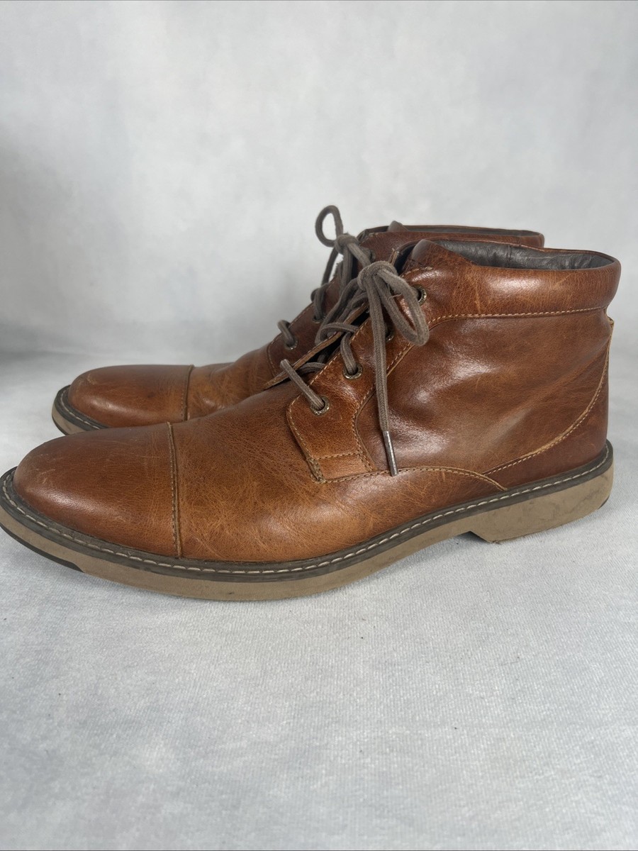 Sperry Topsider brown distressed leather chukka boots Sperry Top-Sider Brown Leather Lace-Up Chukka Boots Classic  main image 2