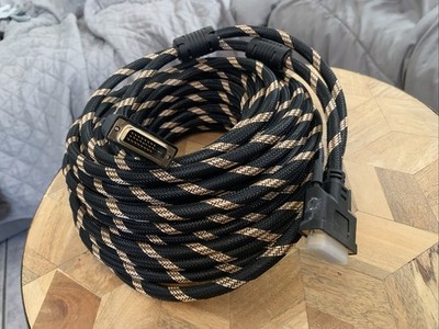 50FT DVI-D Male to Male Cable Digital Dual-Link Monitor Cord PC Laptop Projector